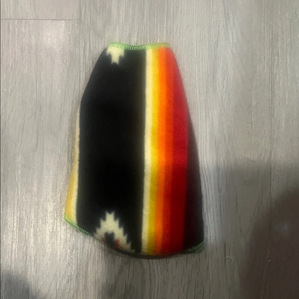 Colorful Striped Knit dog fleece tank